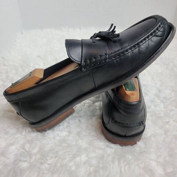 Cole Haan Men's Size 8 Grand OS Pinch Maine Tassel Loafers Black Leather C25261 - Picture 6 of 10